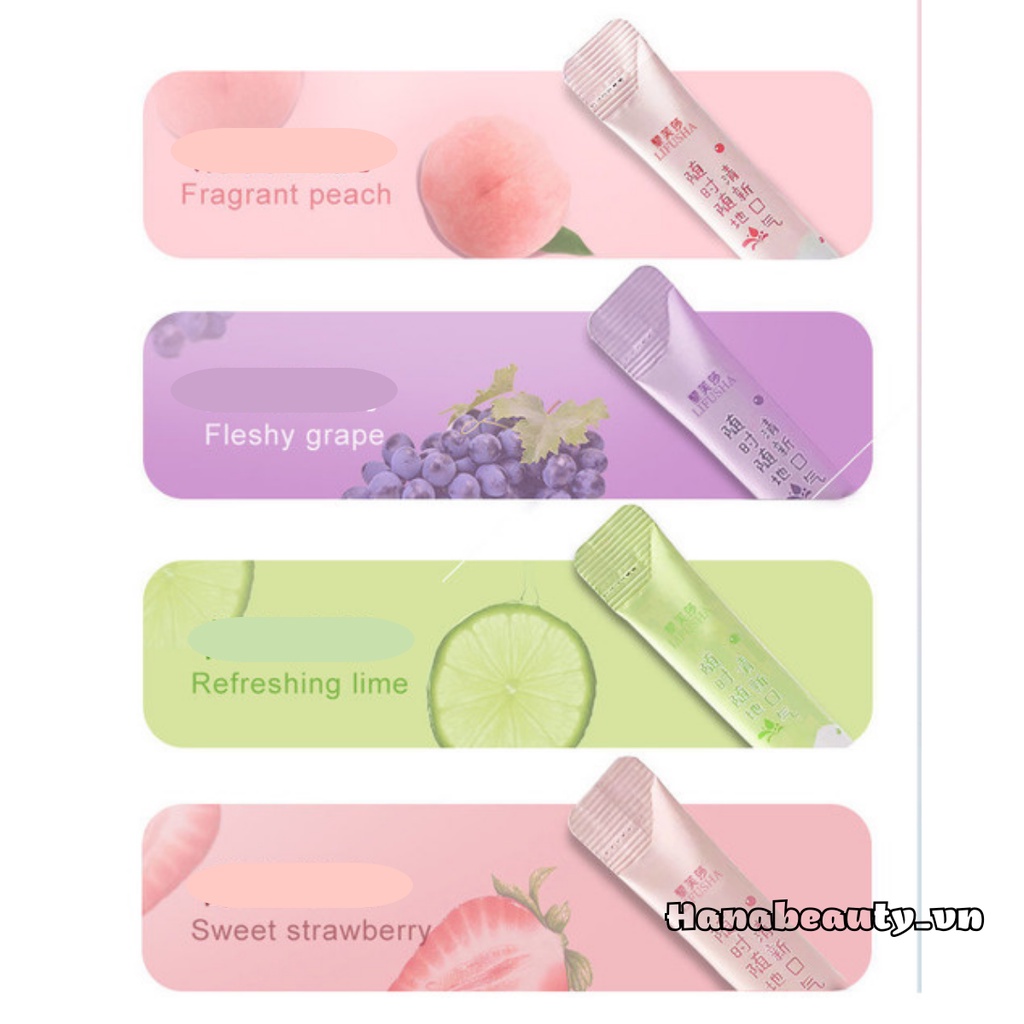 Nước xúc miệng LIFUSHA Hoa Quả Thơm miệng sạch sẽ thơm tho trắng răng