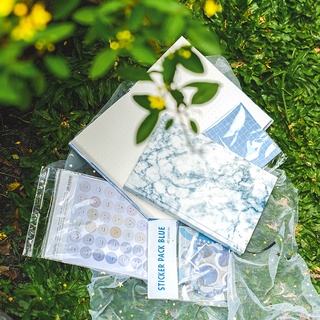 Junior Set: Sổ Marble - Sticker - Note