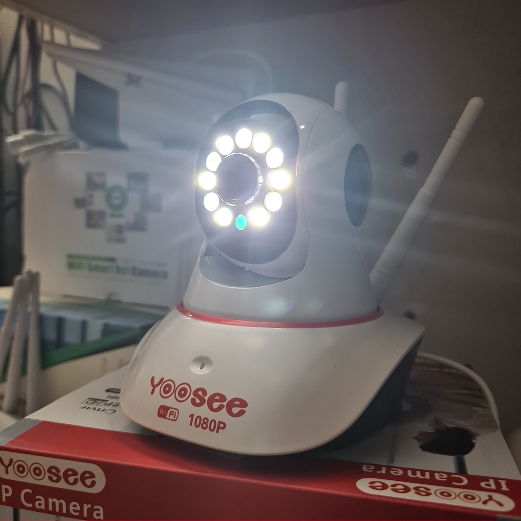 Camera Yoosee IP Wifi HD1080 - 2.0Mps - QUAY ĐÊM CÓ MÀU - không cổng mạng LAN