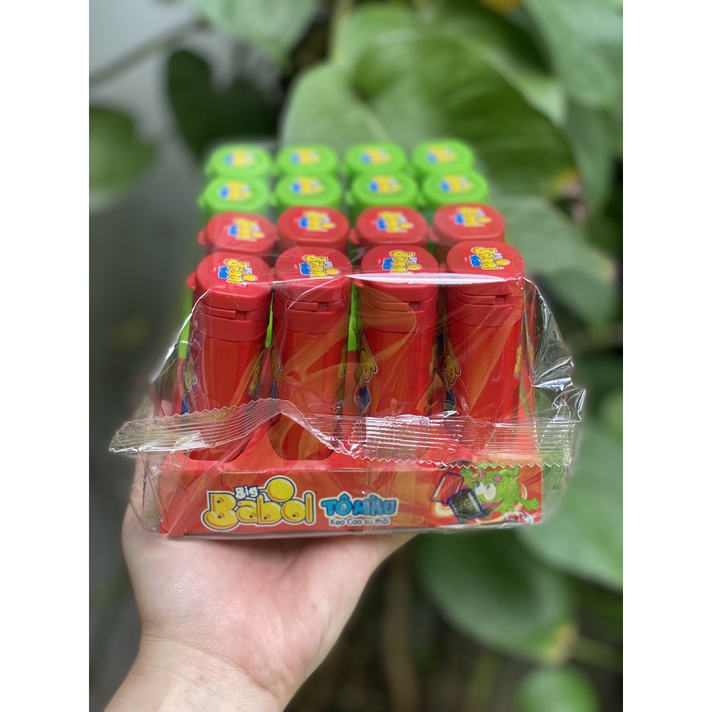 Kẹo Sing-gum Mềm Big Babol Tô Màu Kẹo Cao Su Thổi (Lốc 16 hủ)