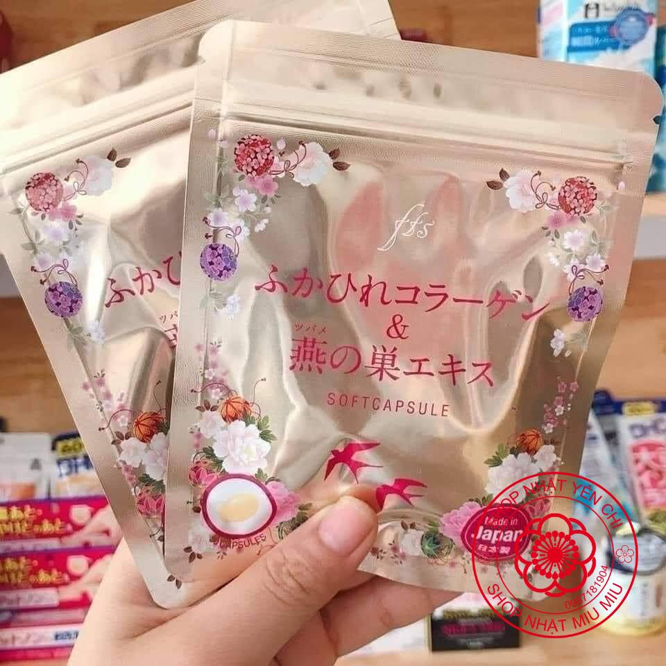 nội địa Nhật - Collagen Tươi chiết xuất tổ yến 30 Viên- Chống Lão Hóa Da và Tốt Cho Sức Khỏe