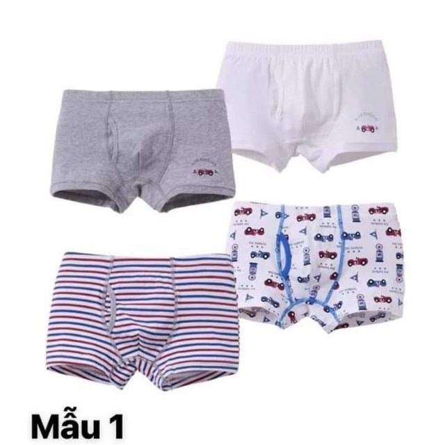 [GIÁ HỦY DIỆT] Set 4 Quần Chip Đùi Bé Trai MAM DAD KIDS Chính Hãng