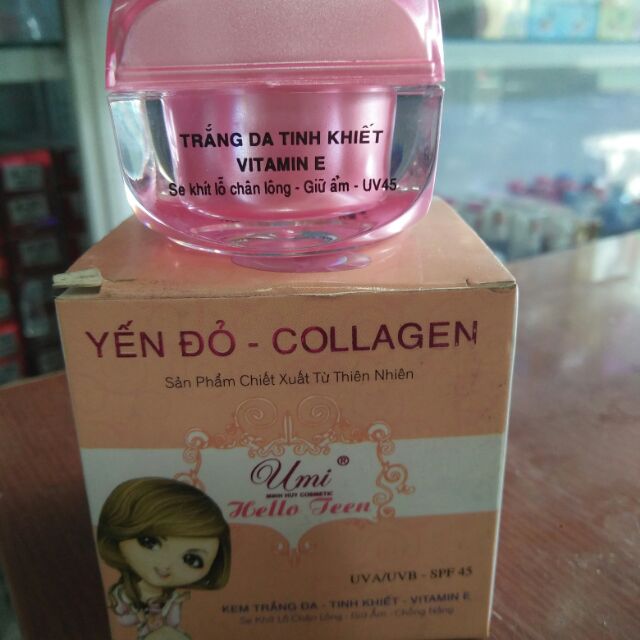 Kem Umi Yến đỏ Trắng da Tinh khiết