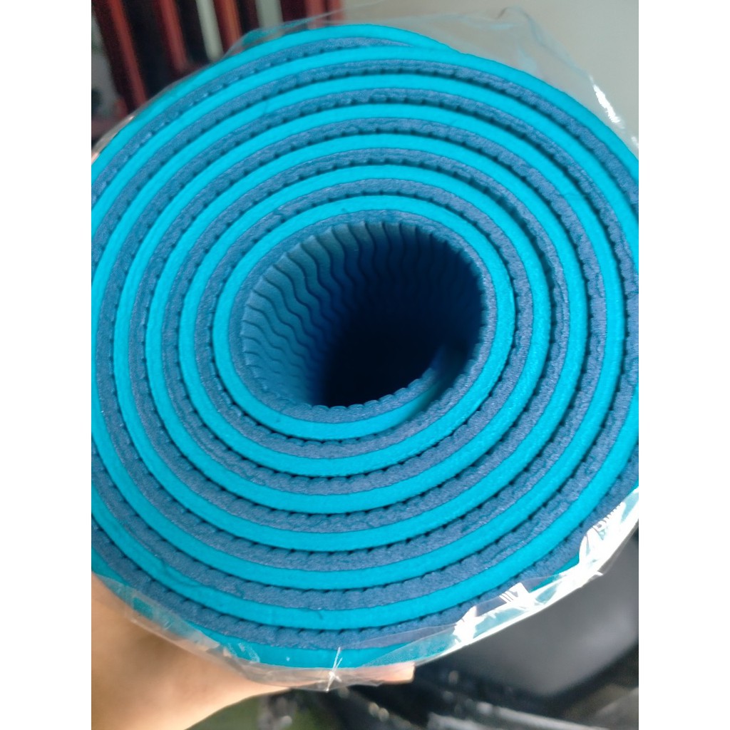 Thảm Tập YoGa -Thảm Tâp GYM 6mm Chống trượt tập thể dục tpe 2 lớp không mùi mẫu mới 2021