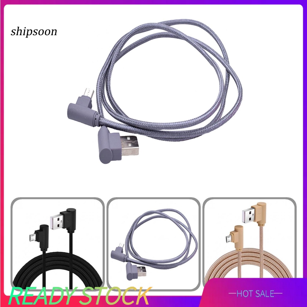Dây cáp sạc và truyền dữ liệu Micro USB góc phải 90 độ dài 1m