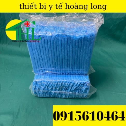 Mũ Giấy Y Tế Trùm Tóc Dùng 1 Lần Bịch 100 Chiếc