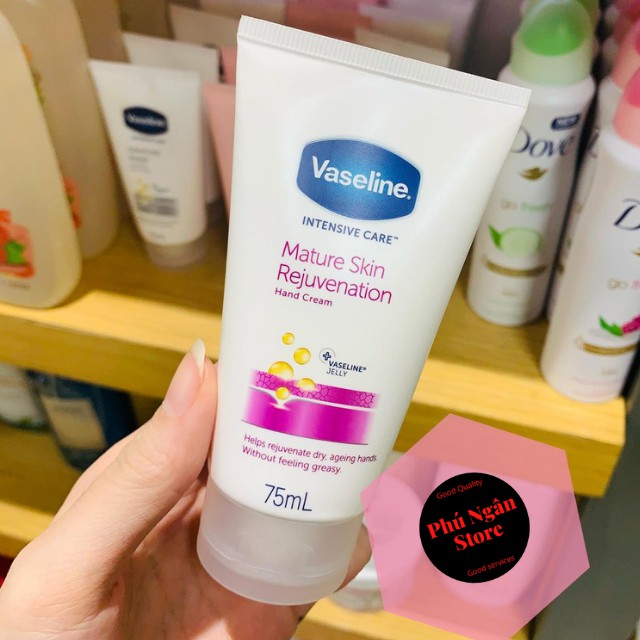 Kem dưỡng da tay và móng Vaseline Intensive Care Hà Lan 75ml