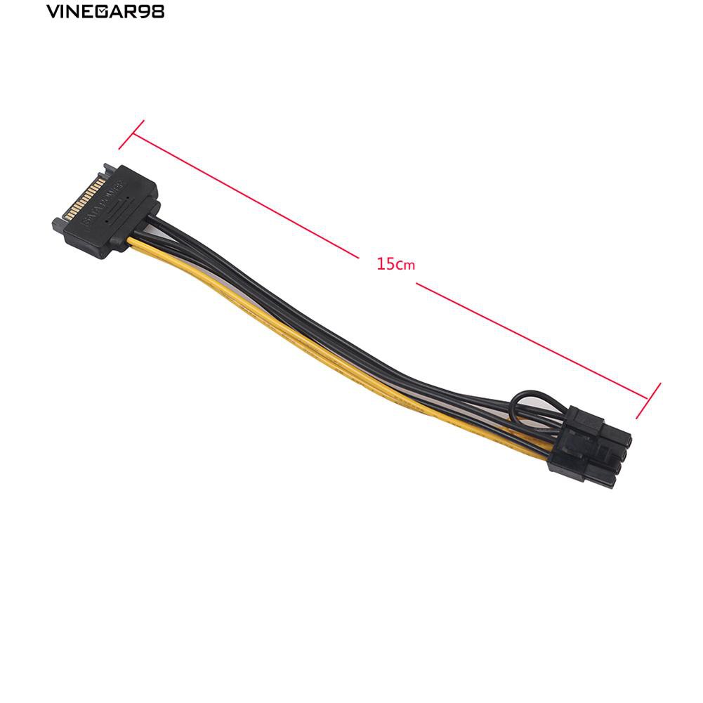 Cáp chuyển đổi nguồn SATA 15pin sang 8pin