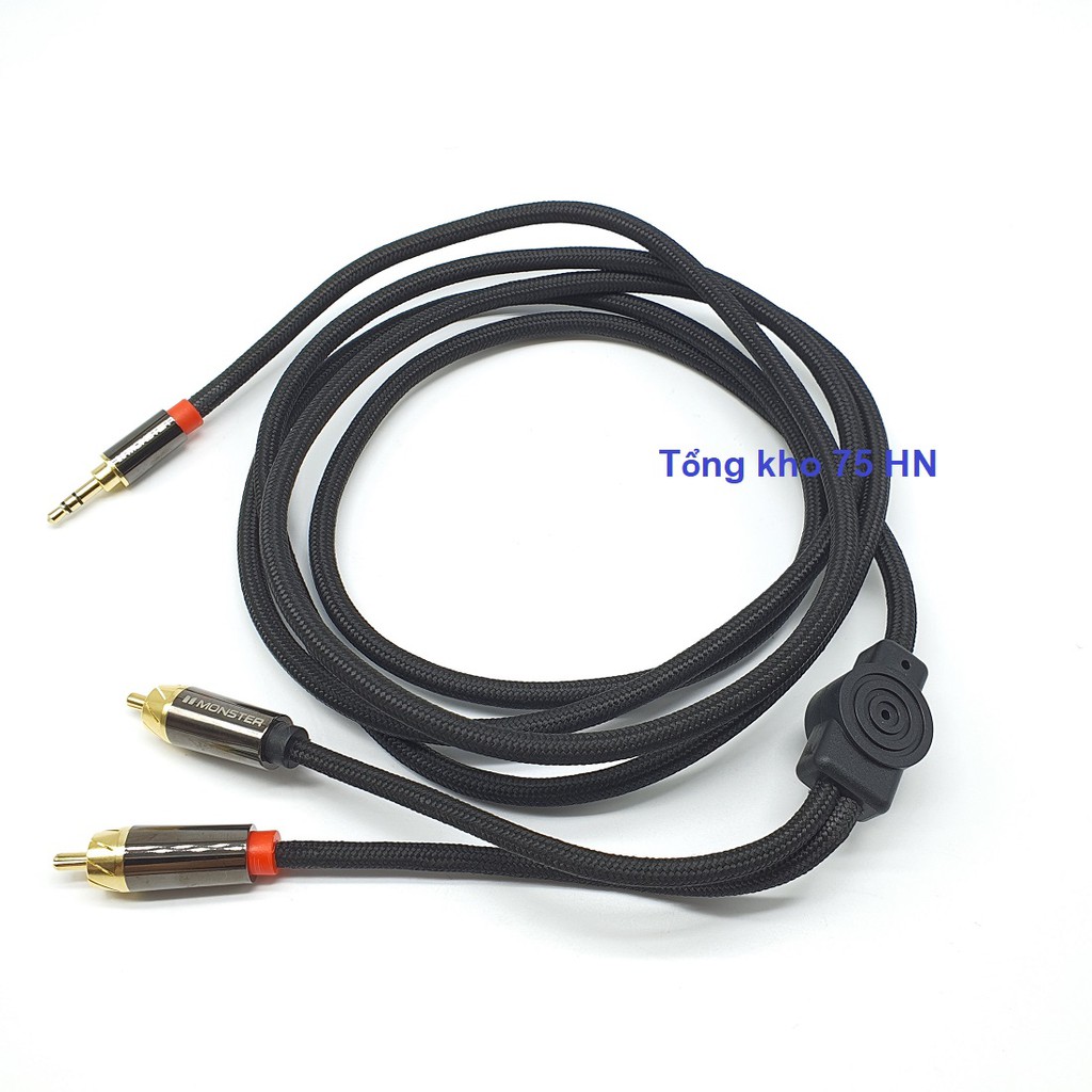 Cáp Audio 3.5 ra 2 AV/RCA Monster 1000A cao cấp
