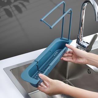 Kệ co giãn gác bồn rửa bát đa năng