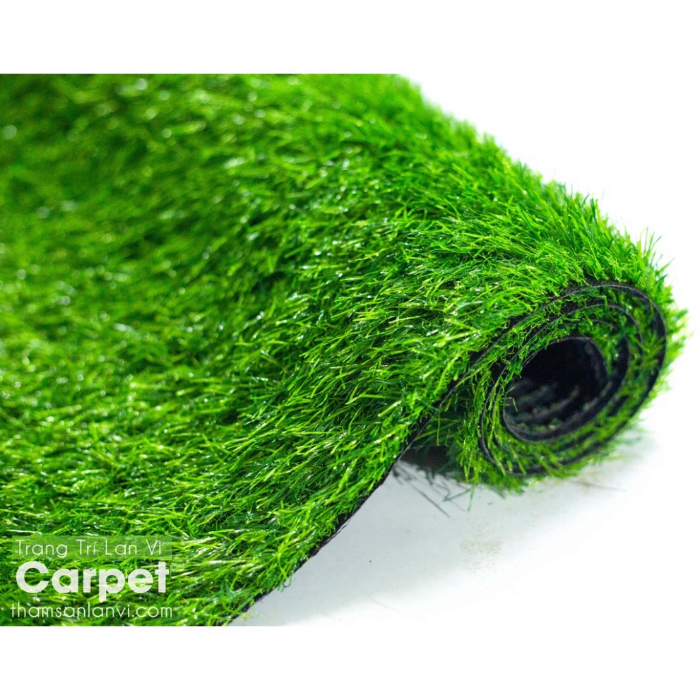 Miếng cỏ nhân tạo dày 3cm không phai màu độ bền cao, thoát nước, kích thước 50cm x 50cm