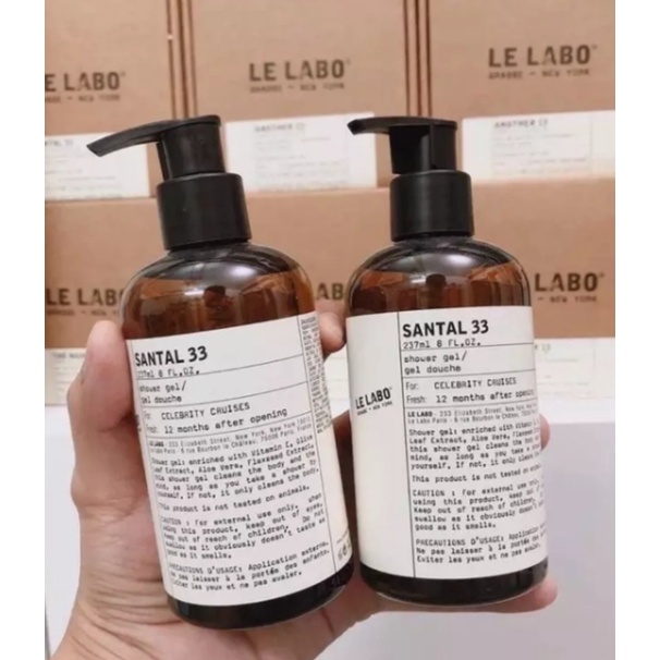 Dưỡng thể và Sữa tắm Le Labo Santal 33 Body Lotion + Shower Gel 330ml Siêu phẩm hot , hương thơm