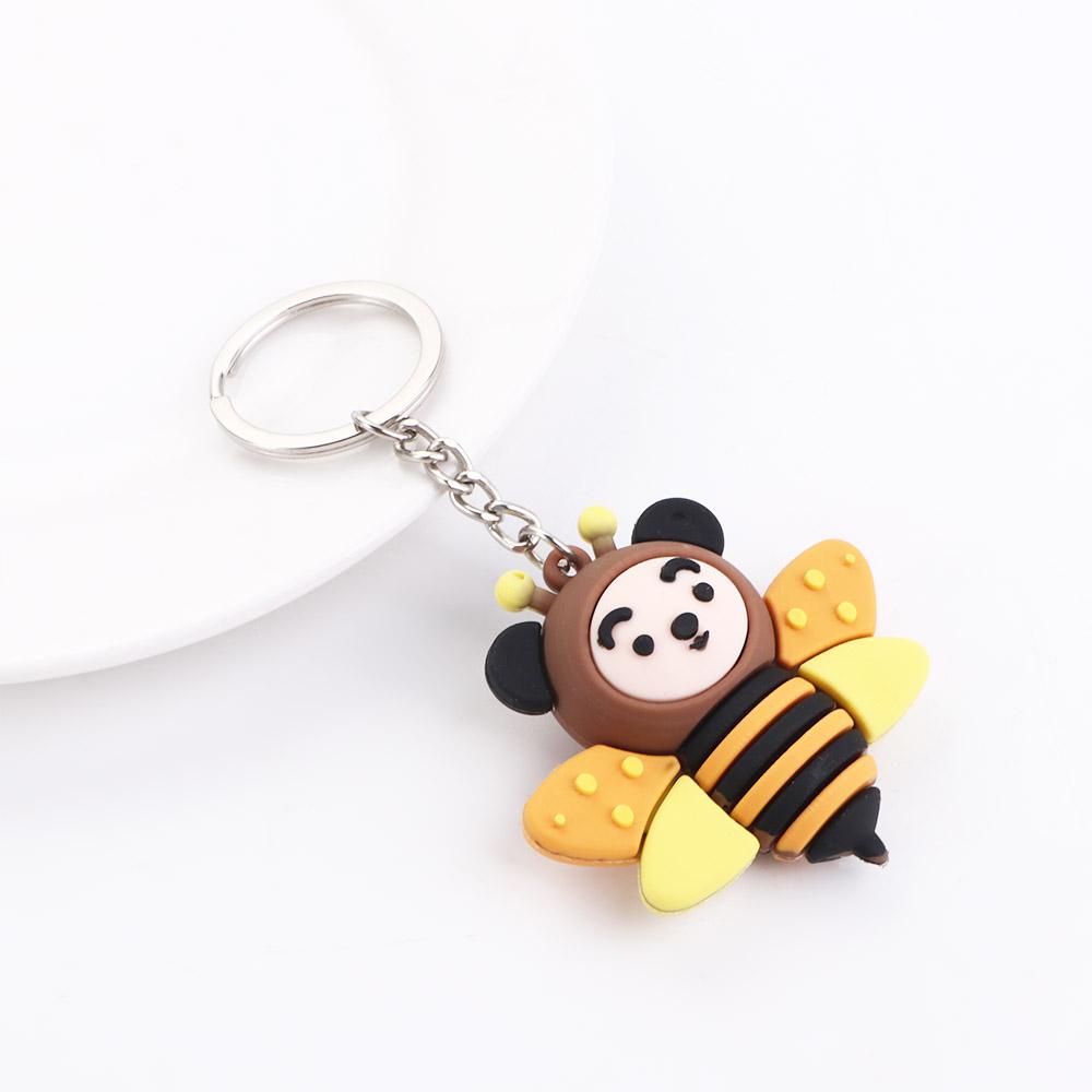 Móc Khóa Trang Trí Nội Thất Hình Chú Ong Nhỏ Xinh Xắn Giá Đỡ
