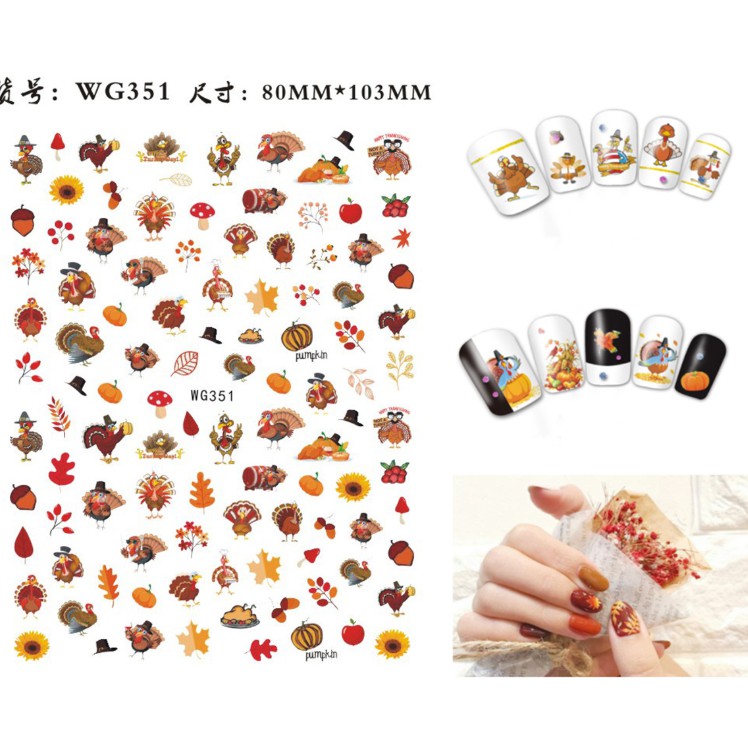 Sticker dán móng tay hình haloween