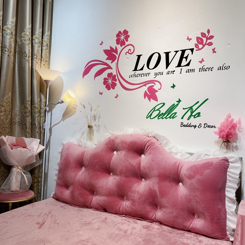 Gối tựa đầu giường đính khuy BELLA HO 1.8m và 1.5m