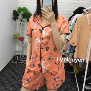 Bộ lụa mặc nhà cao cấp
