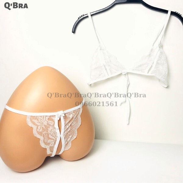 Bộ đồ lót nữ ren sexy quần không đũng quần lót ren xuyên thấu cho cô nàng gợi cảm | BigBuy360 - bigbuy360.vn
