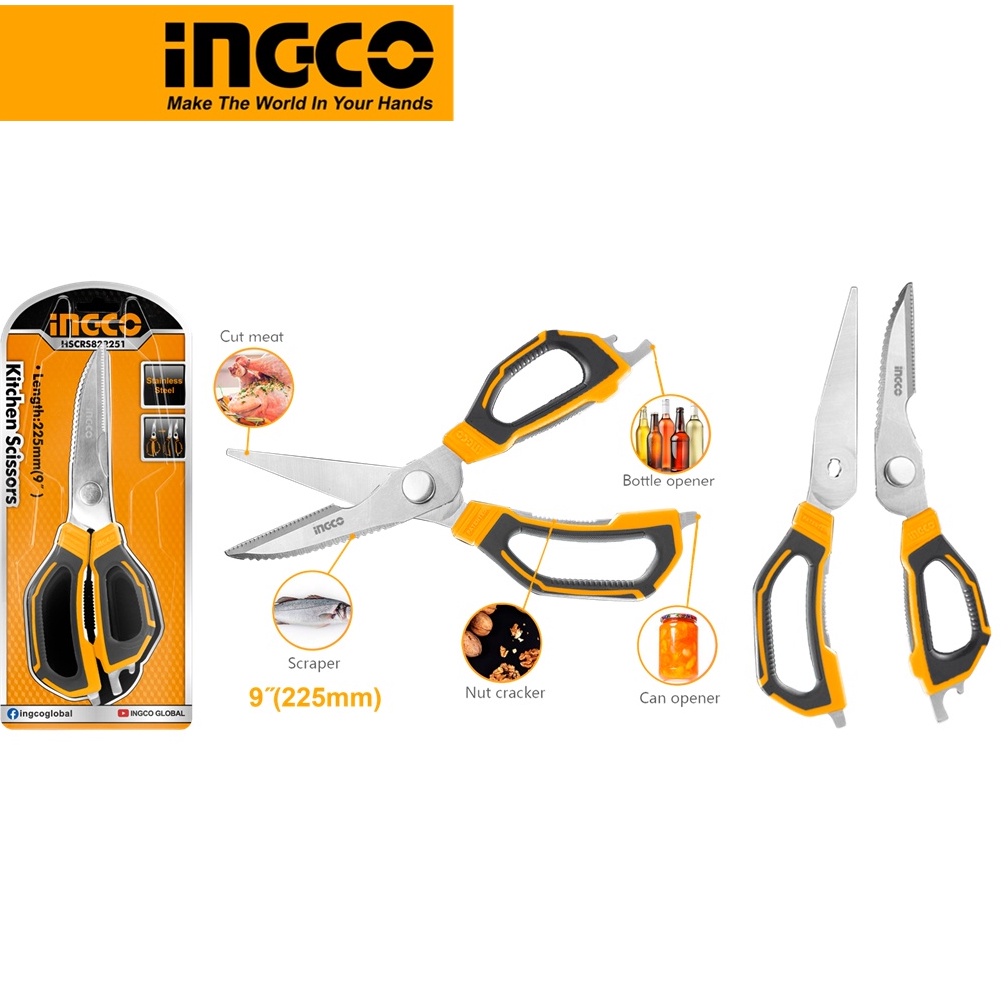 Kéo nhà bếp 225mm INGCO HSCRS822251