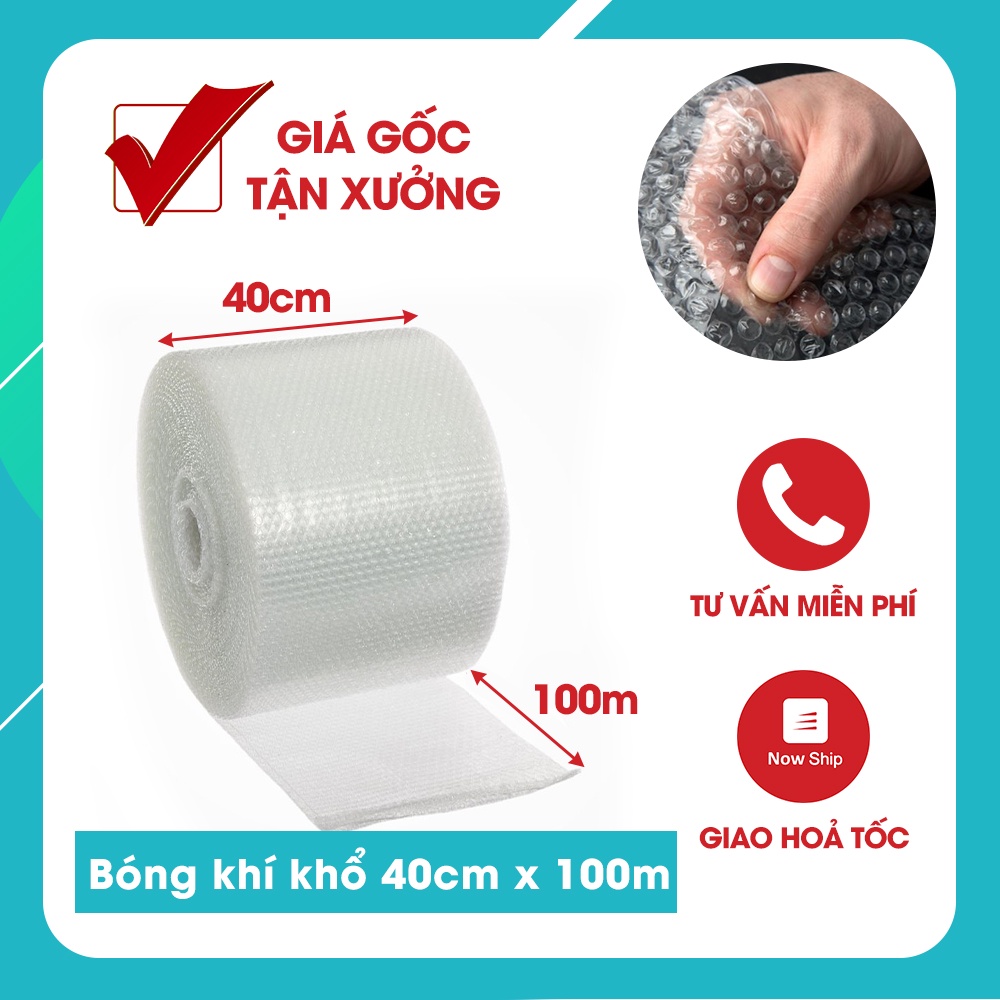 CUỘN BÓNG KHÍ CUỘN XỐP HƠI [40CM X 100M]