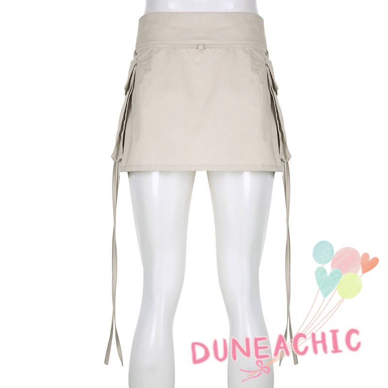 Chân váy DUNEA dáng chữ A phối túi thời trang công sở cho nữ