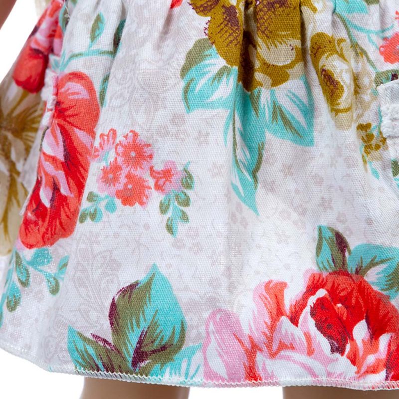 Đầm Hoa 18 Inch Kèm Băng Đô Xinh Xắn Dành Cho Búp Bê Sơ Sinh