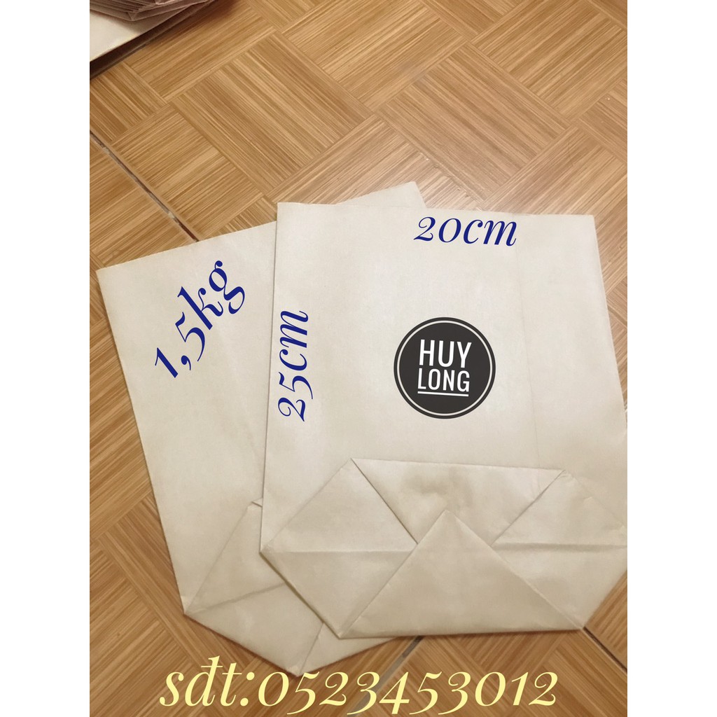 [FREESHIP 99k]100 Túi giấy xi măng kích thước tiêu chuẩn