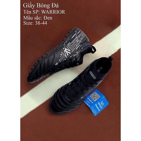 Giày đá bóng sân cỏ nhân tạo cổ cao chính hãng Newmos Warrior khâu full đế, form ôm chân