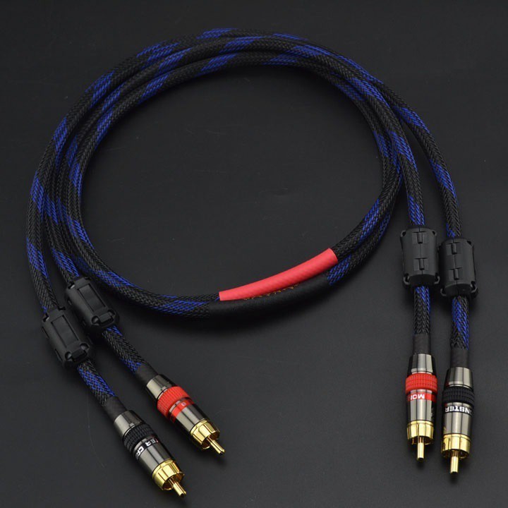 Dây tín hiệu Audio Monster standard 100 hai đầu RCA chống nhiễu 1.5m