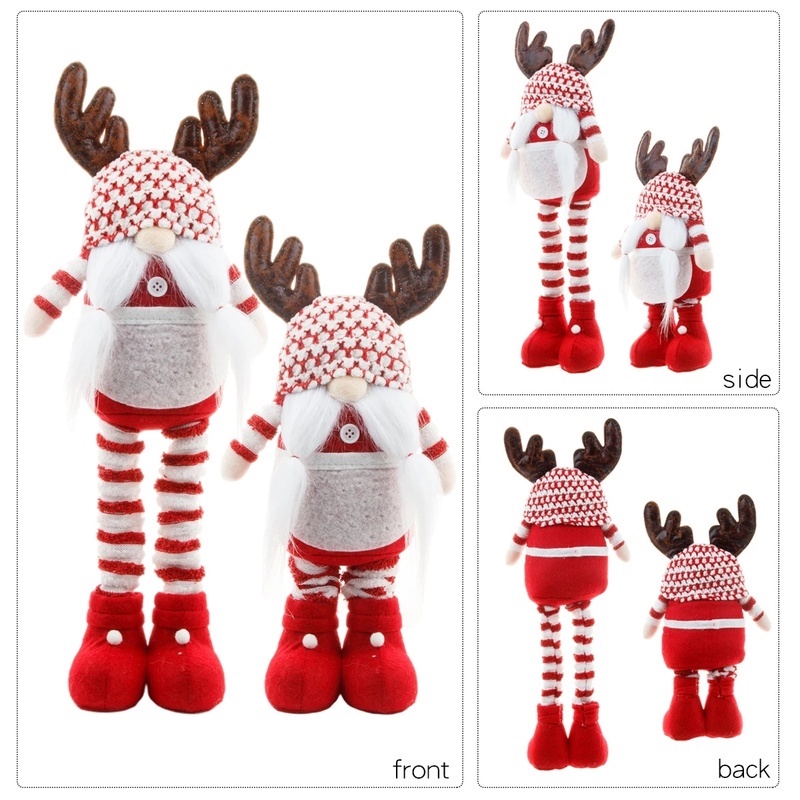 Búp Bê Nhồi Bông Hình Ông Già Noel Dễ Thương Trang Trí Cây Thông Giáng Sinh