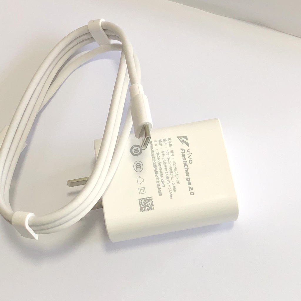 Bộ Sạc Nhanh VIVO chính hãng K W 33W X30, Công Nghệ Flash Charge 2.0, USB-TYPE-C