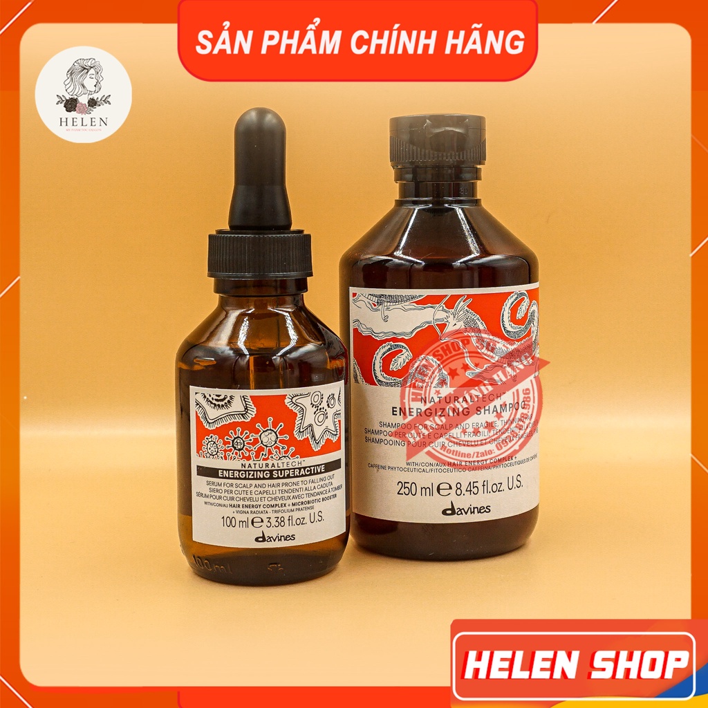 Tinh Chất Dưỡng Tóc Davines Energizing Superactive – 100ml, Giúp Chống Rụng Và Hỗ Trợ Mọc Tóc