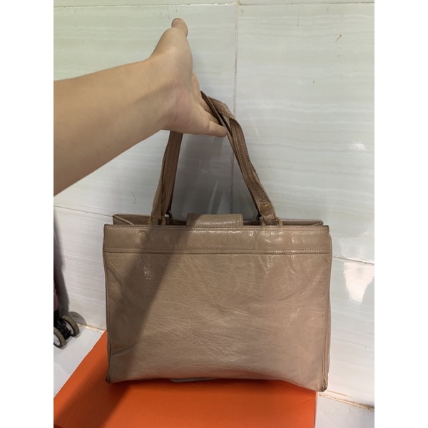 Túi xách tay da đan thơm