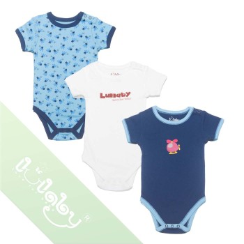 LULLABY Set body cộc tay bé trai NH12-12