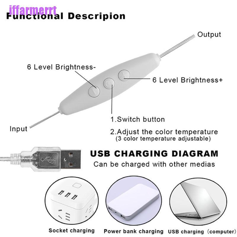 Đèn LED USB Gắn Gương Trang Điểm Phong Cách Hollywood