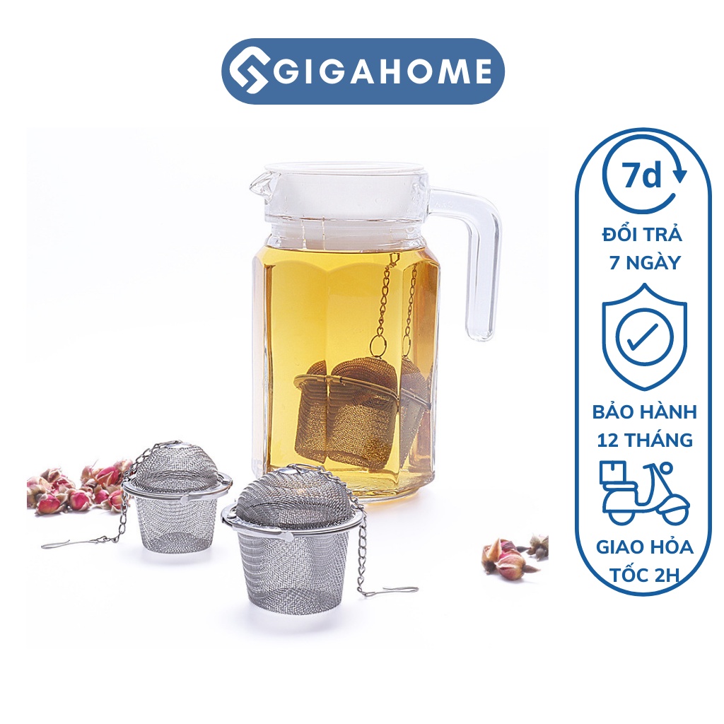 Dụng Cụ Lọc Trà, Gia Vị GIGAHOME Hình Trụ, Bằng Thép Không Gỉ 6.5x6x4.5cm 9451
