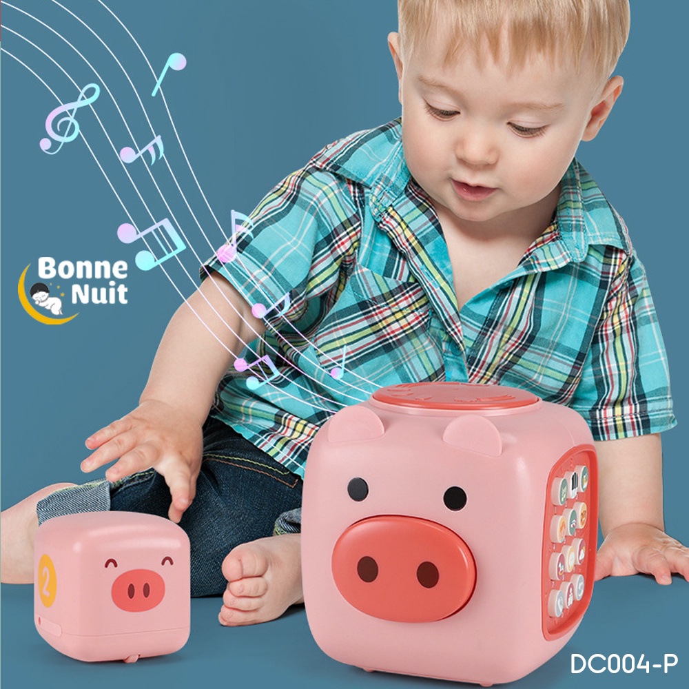 Hộp đồ chơi tương tác giáo dục sớm Cute Cube cho bé