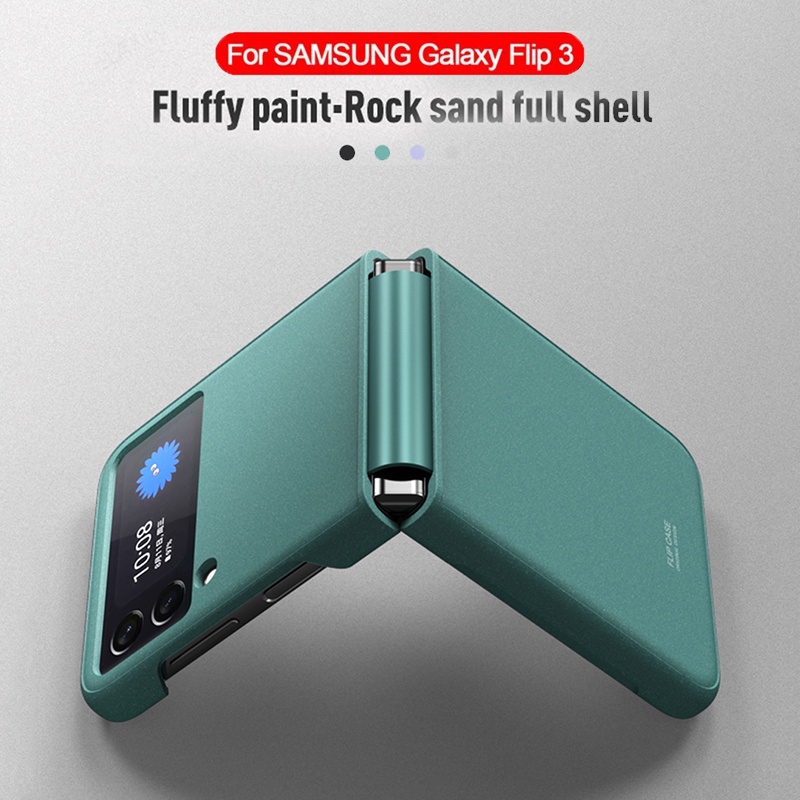 Ốp điện thoại PC cứng màu trơn đơn giản dành cho Samsung Z Flip 3 Galaxy Z Flip 3 5G Flip 3
