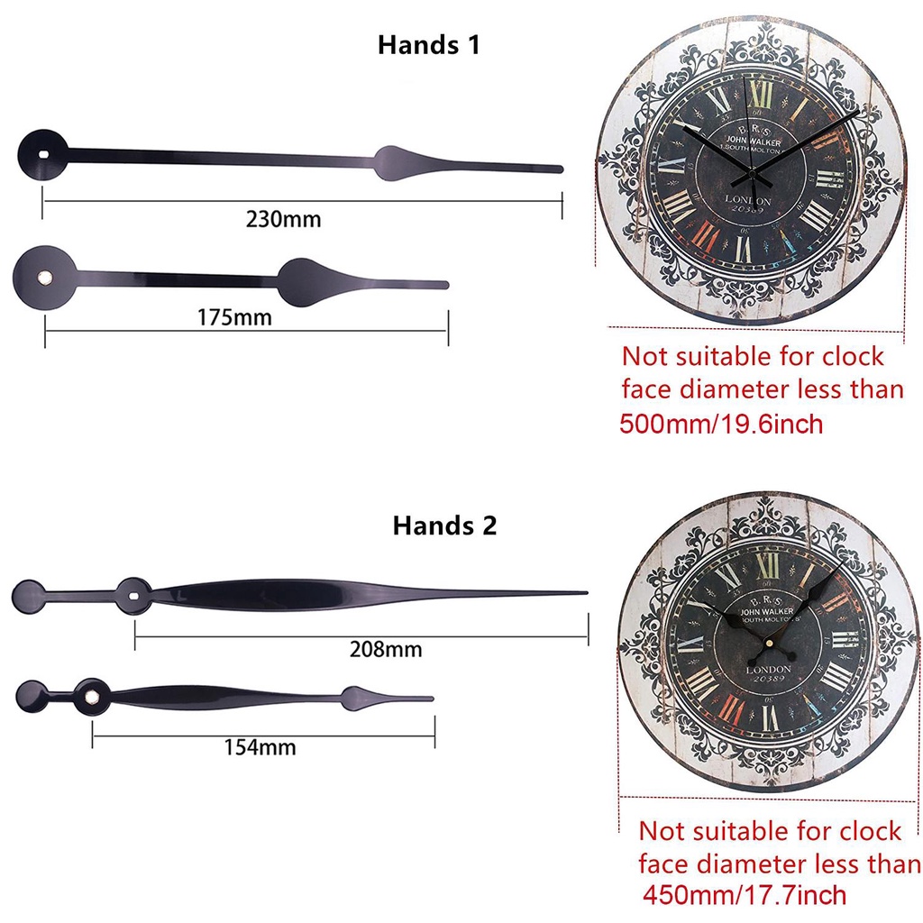 CONOPERY Đồng Hồ Treo Tường  12888 Có Thể Thay Thế Điều Chỉnh Pin Tiện Dụng