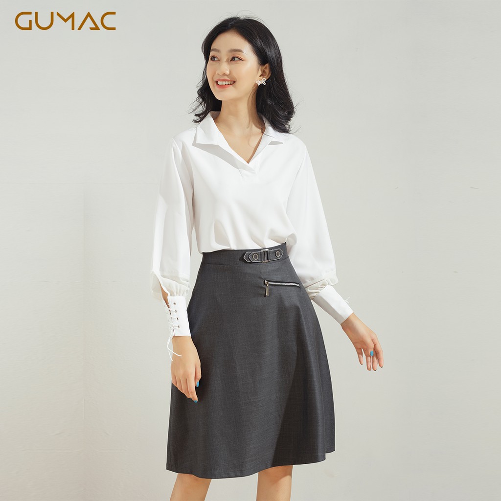 Áo sơ mi nữ tay rút AA653 GUMAC