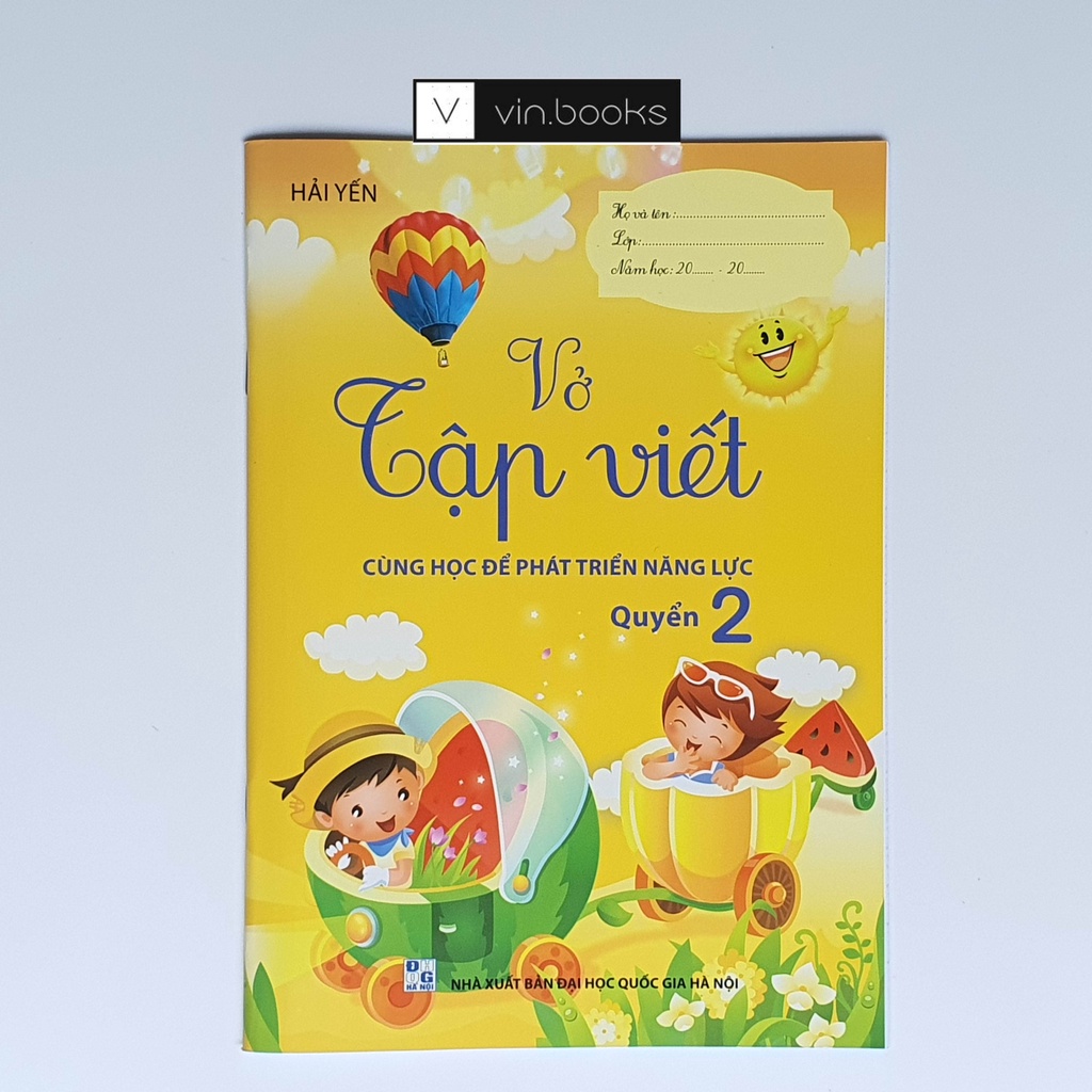Vở - COMBO Tập Viết Quyển 1 - Quyển 2 - Cùng Học Để Phát Triển Năng Lực