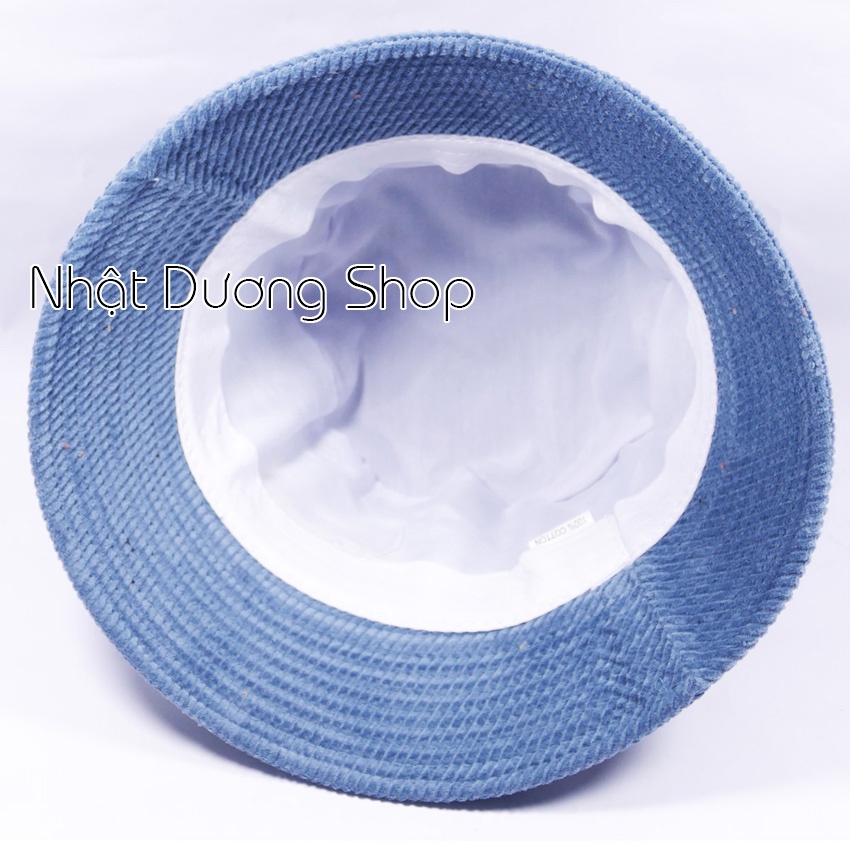 Mũ bucket vành cụp ❤️Nón tai bèo thêu chữ MEMORIE chất nỉ nhung cao cấp form unisex nam nữ 2022