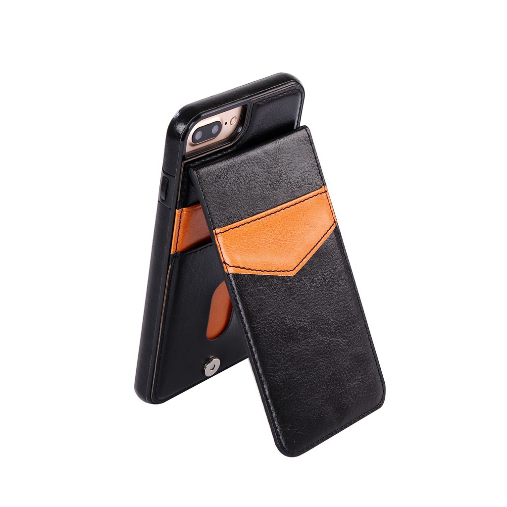Ốp lưng da PU TPU có ngăn đựng thẻ thời trang cho iPhone 5 5S SE 6 6S 7 | BigBuy360 - bigbuy360.vn