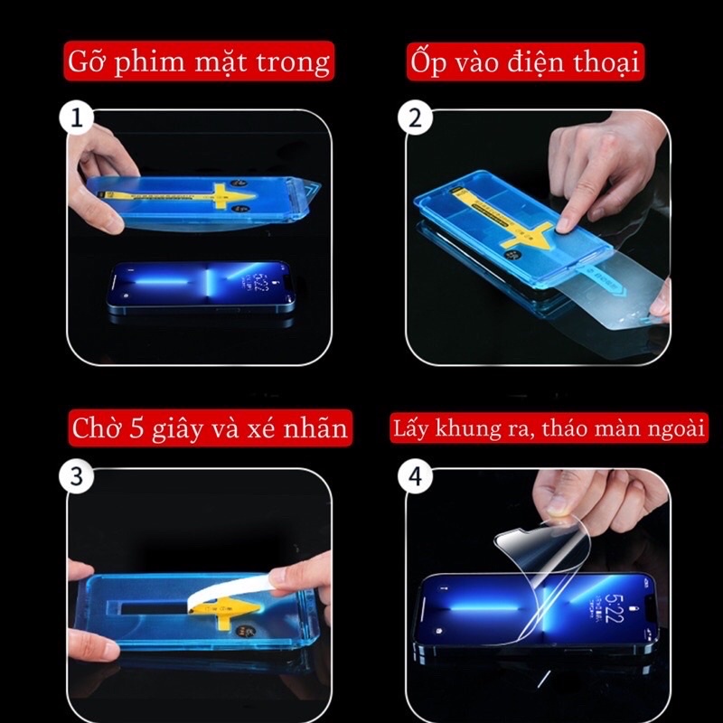 BLUE ARROW CHE BỤI MÀNG LOA VÀ FULL MÀN BAIKO IPHONE 13 PRO MAX 12 11 MINI XS MAX X 8 7 PLUS 6 PLU
