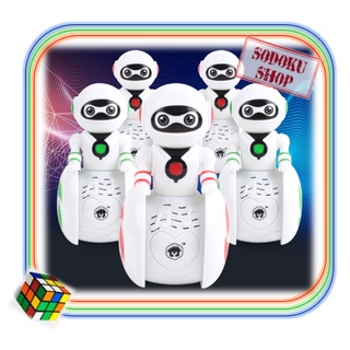Lật đật robot thông minh, có đèn và nhạc - đồ chơi lật đật robot cho bé 02052