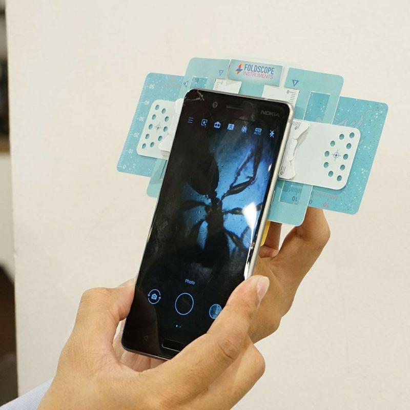 Kính hiển vi bằng giấy Foldscope - khám phá vi thế giới kỳ diệu - Hàng chính hãng