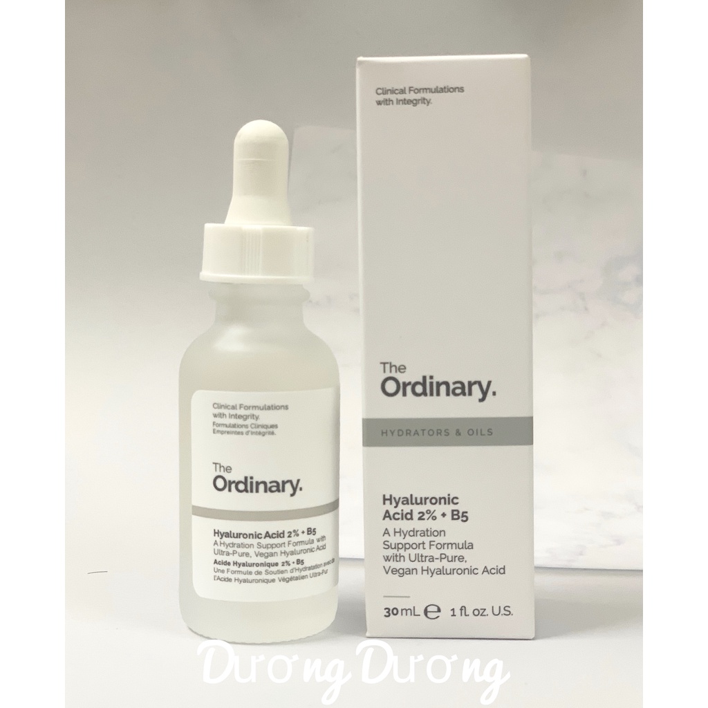 Tinh chất cấp nước, phục hồi da The Ordinary Hyaluronic Acid 2% + B5 30ml