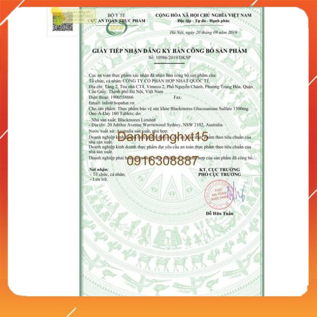 Viên Blackmores Glucosamine Úc [FREE SHIP_CHUẨN AUTH] 180v Hỗ trợ xương khớp
