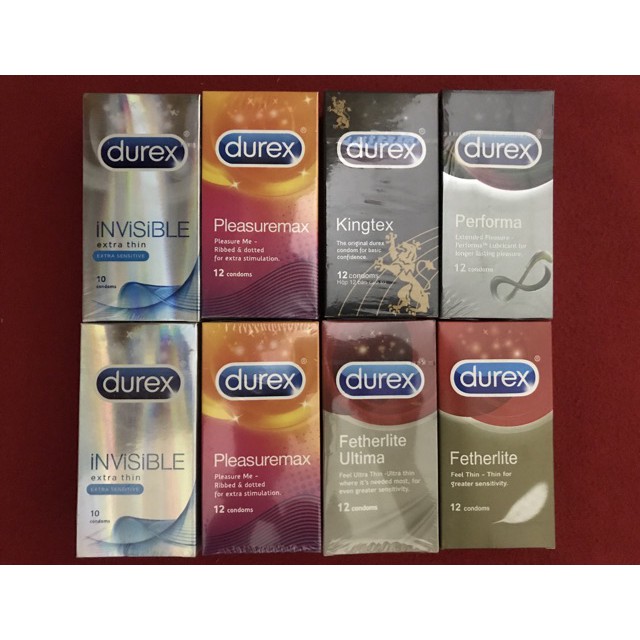 Combo 4 Hộp 48 Cái Bao Cao Su ÔM SÁT Có Cảm Giác Thật Nhất Durex KingTex