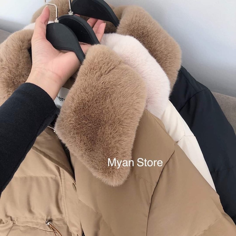 [FREESHIP - HÀNG LOẠI 1] ÁO PHAO BÉO RÚT EO CỔ LÔNG ĐẸP 3 MÀU SIÊU XINH