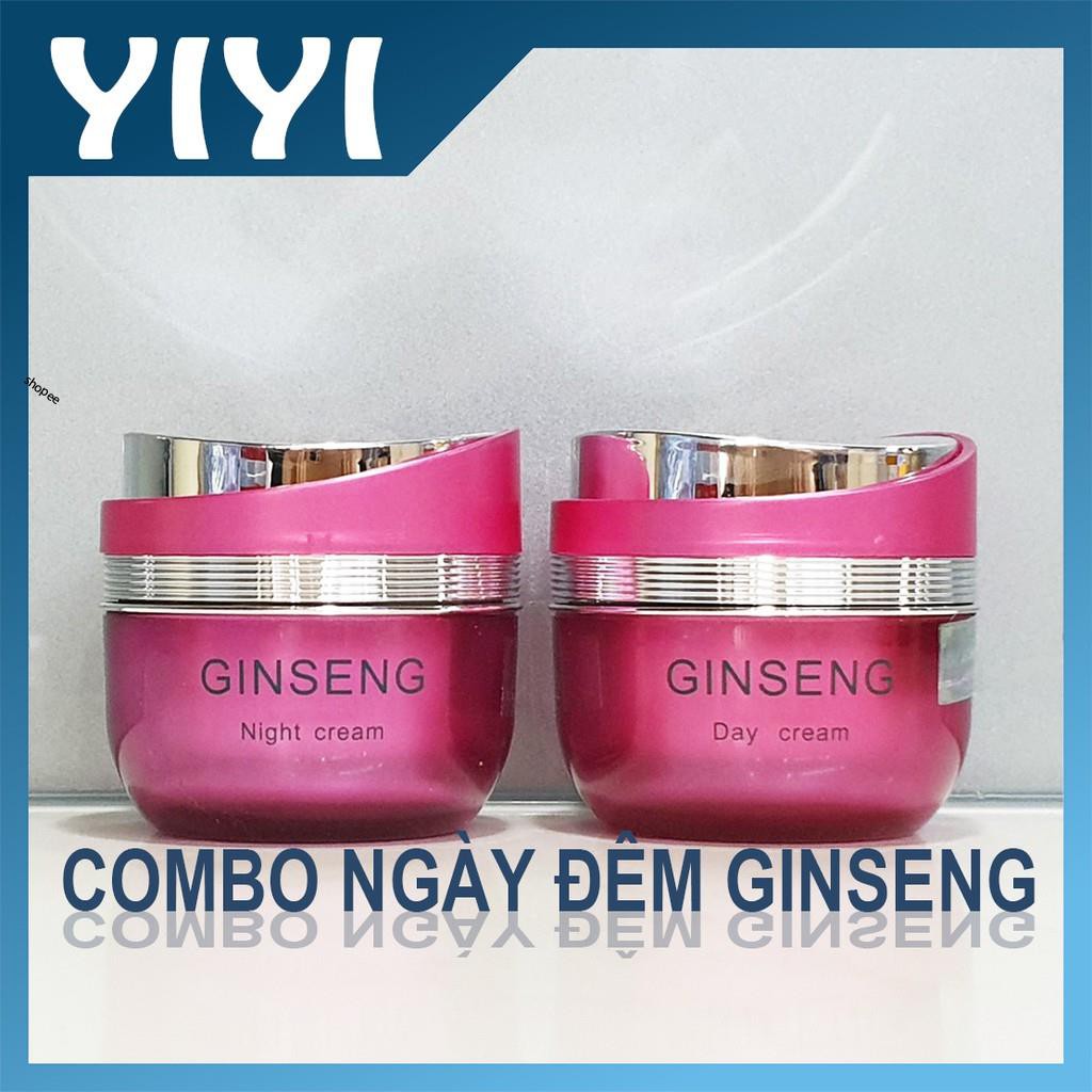 COMBO ngày đêm Ginseng, chuyên làm mờ nám và dưỡng trắng da nhân sâm Hàn Quốc, mỹ phẩm Ginseng.